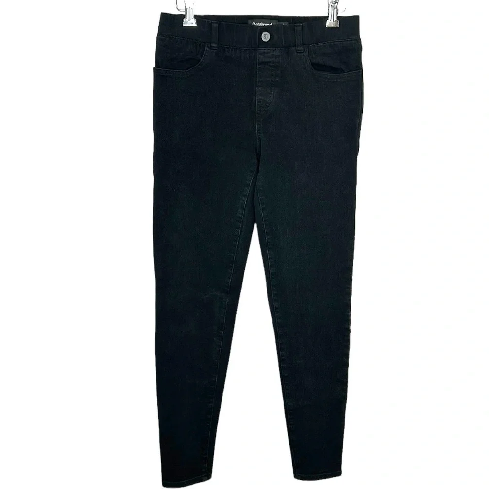 Betabrand Skinny Leg Jeans Women's Small Long Black 4‎ Pocket Denim W1545-BK